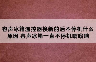 容声冰箱温控器换新的后不停机什么原因 容声冰箱一直不停机嗡嗡响